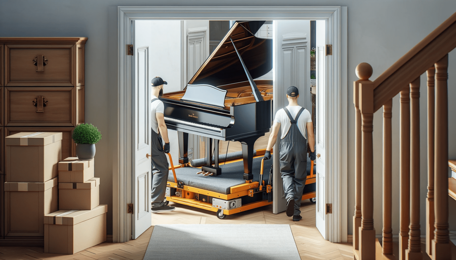 Professional piano movers