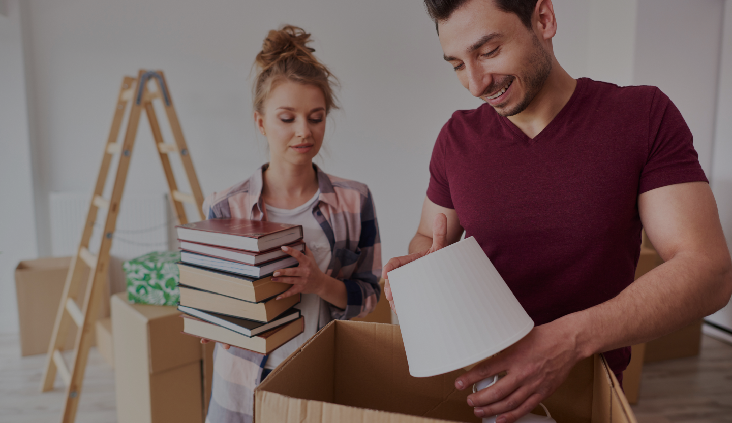 Professional apartment movers handling a residential move